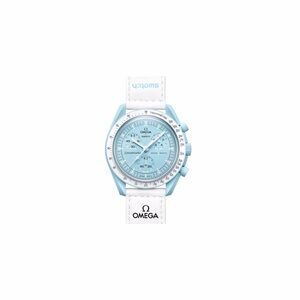 Omega X Swatch Moonswatch - Mission to Uranus Watch w/ White Rubber Strap